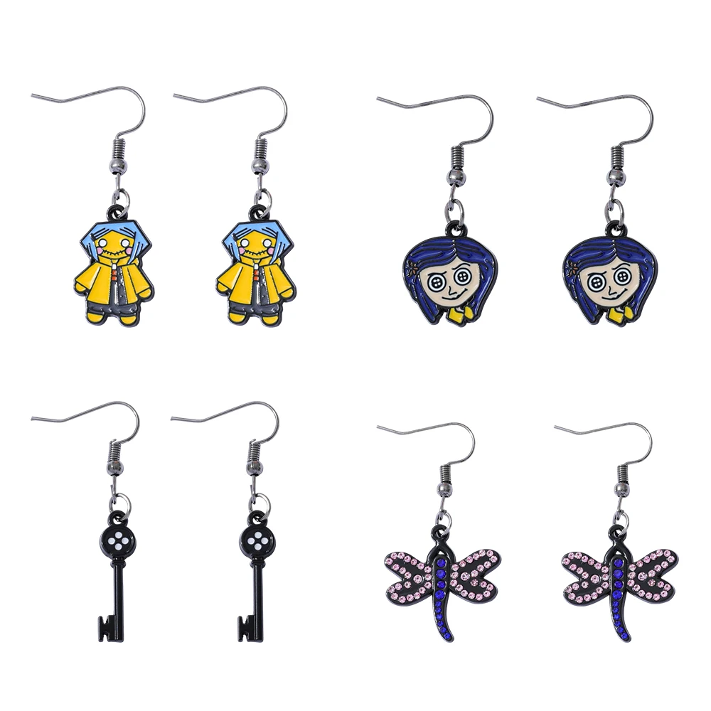 Серьги-стрекозы-с-круглыми-пуговицами-disney-coraline-the-secret-door-для-женщин-и-девочек-ювелирные-аксессуары-на-Хэллоуин
