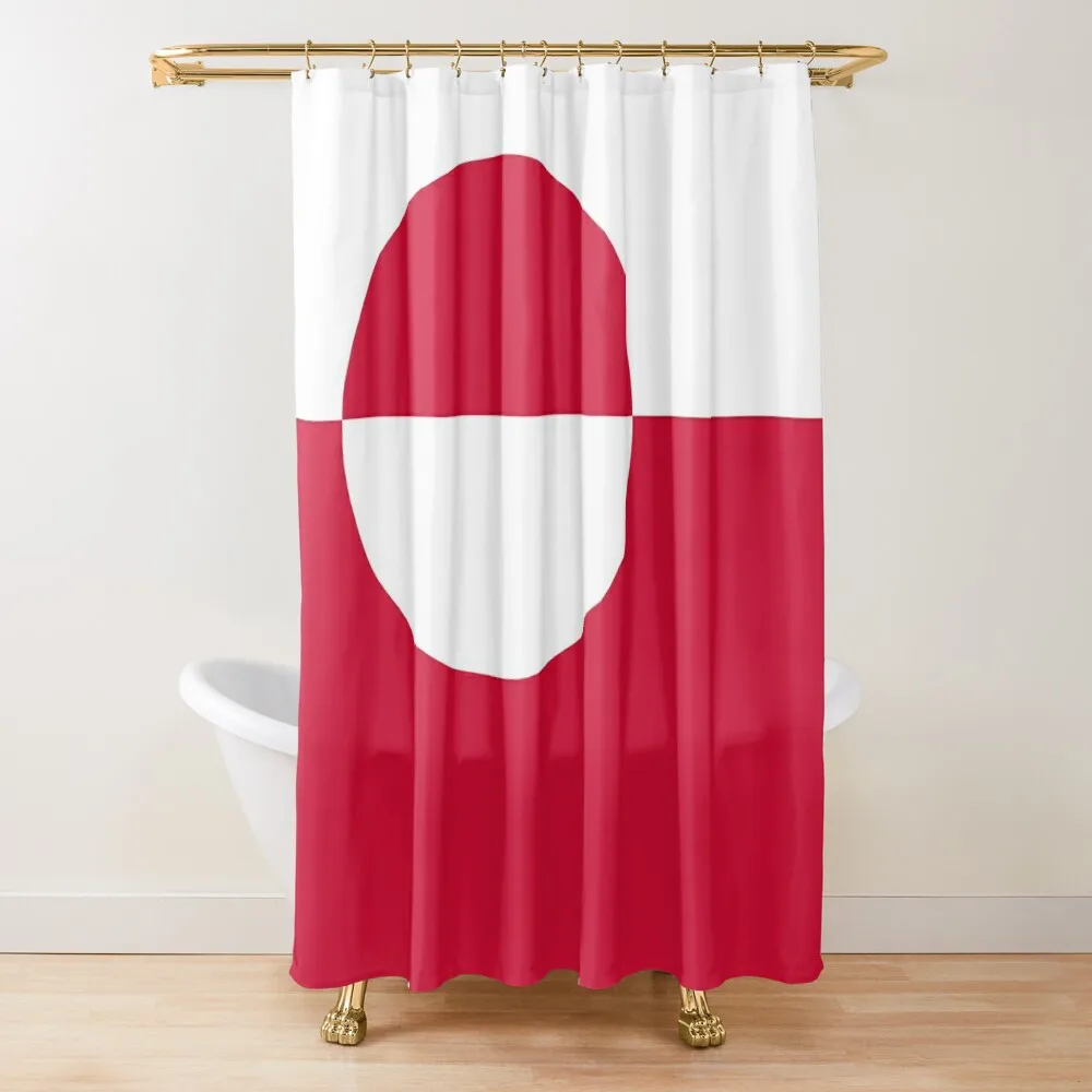 

Greenland Flag Gifts, Stickers and other Products Shower Curtain Funny Shower For Bathroom Curtain