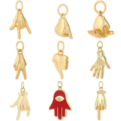Bohemian hearts Charms Diy Earrings Bracelet Necklace Accessories Gold Color Charms for Jewelry Making Supplies Designer