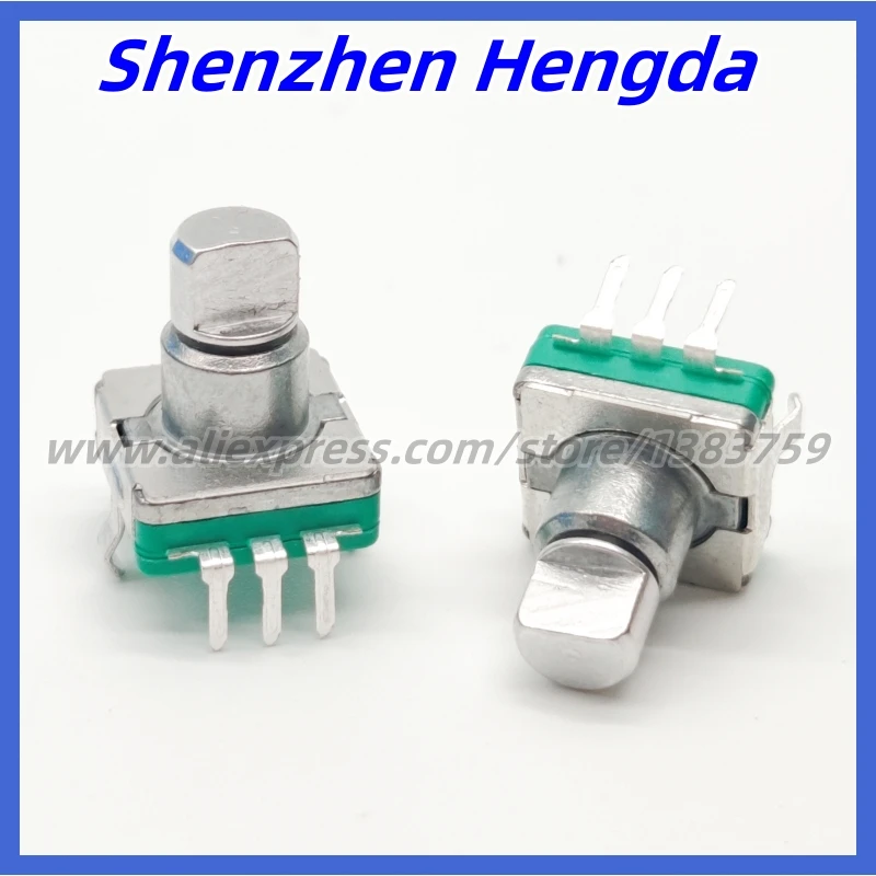 2 Piece High Quality EC11 Encoder Switch 30 Positioning 15 Pulse D Axis Length 10MM Car Volume Code Potentiometer