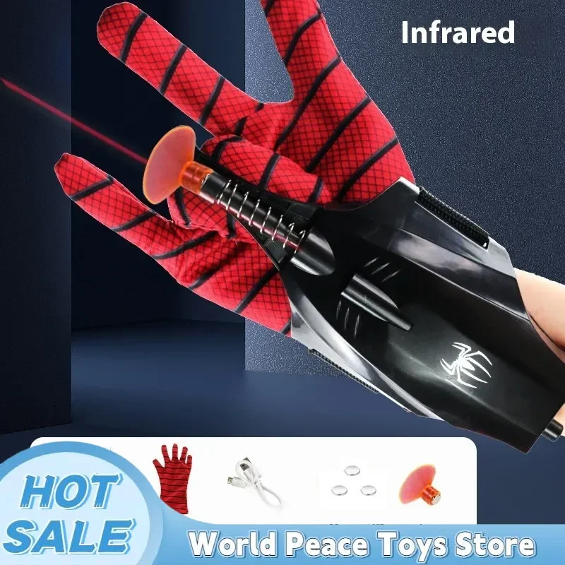 

The Avengers Spider-Man Web Shooters Wrist Launcher Shooters Peter Parker Cosplay Props Shooting Device Toy Boy Favorite Toys