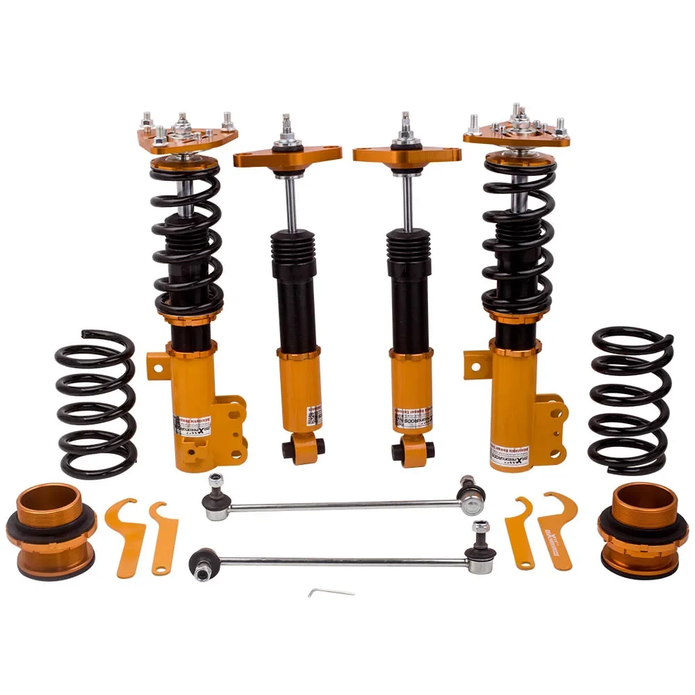 

maXpeedingrods 24 Ways Coilover Set for Hyundai Genesis Coupe 2-Door 2011-2015 w/z Sway Bar High Quality Car Shock Absorbers