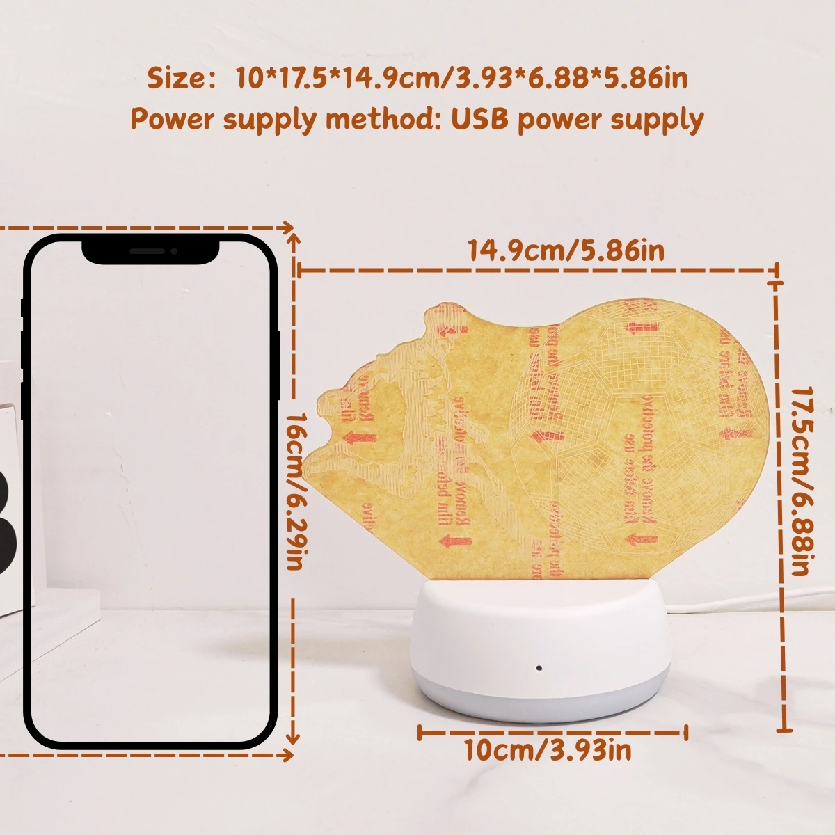 USB 3D Night Light Football Sports Atmosphere Light Novelty Night Light Room Decoration Desk Lamp