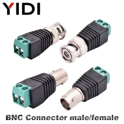 5/10pc BNC Q9 Male Female Screw Plug Socket Connectors Connector Adapter Terminal Surveillance Camera UTP Balun Audio Video CCTV