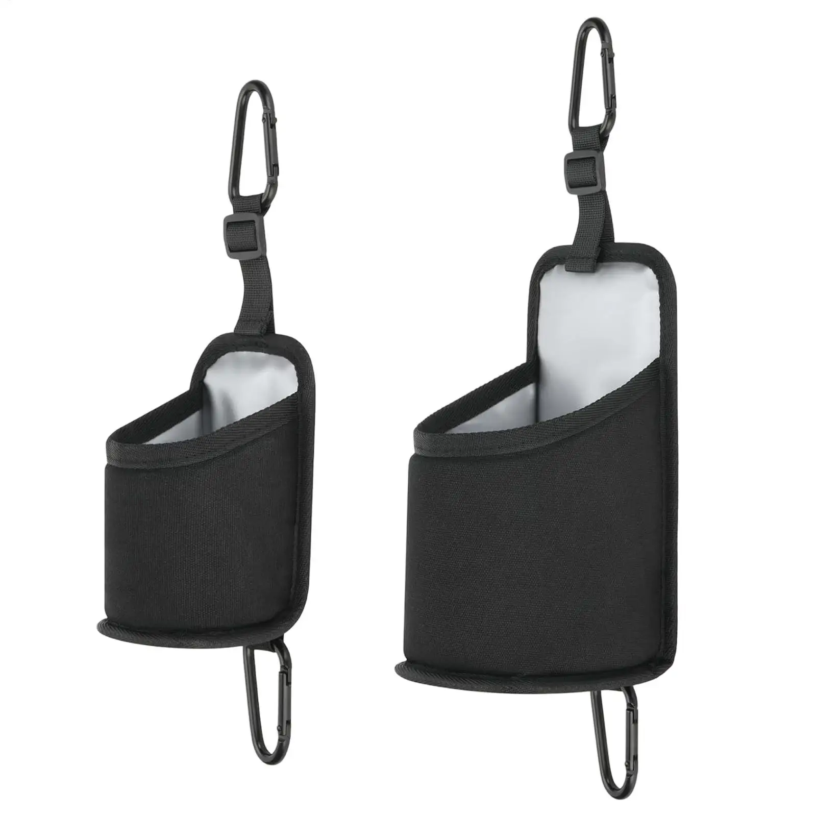 Fence Holder For Water Bottle With 2 Hooks 2-Size Insulated Portable Hanger Pickleball Chain Link Fence Can Holder For Stadium