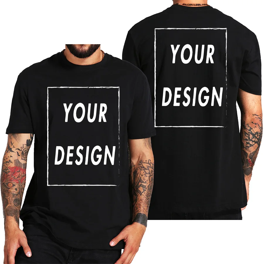 Maymavarty tamanho da ue 100% algodão personalizado t camisa fazer seu design logotipo texto das mulheres dos homens impressão design de alta qualidade presentes tshirt