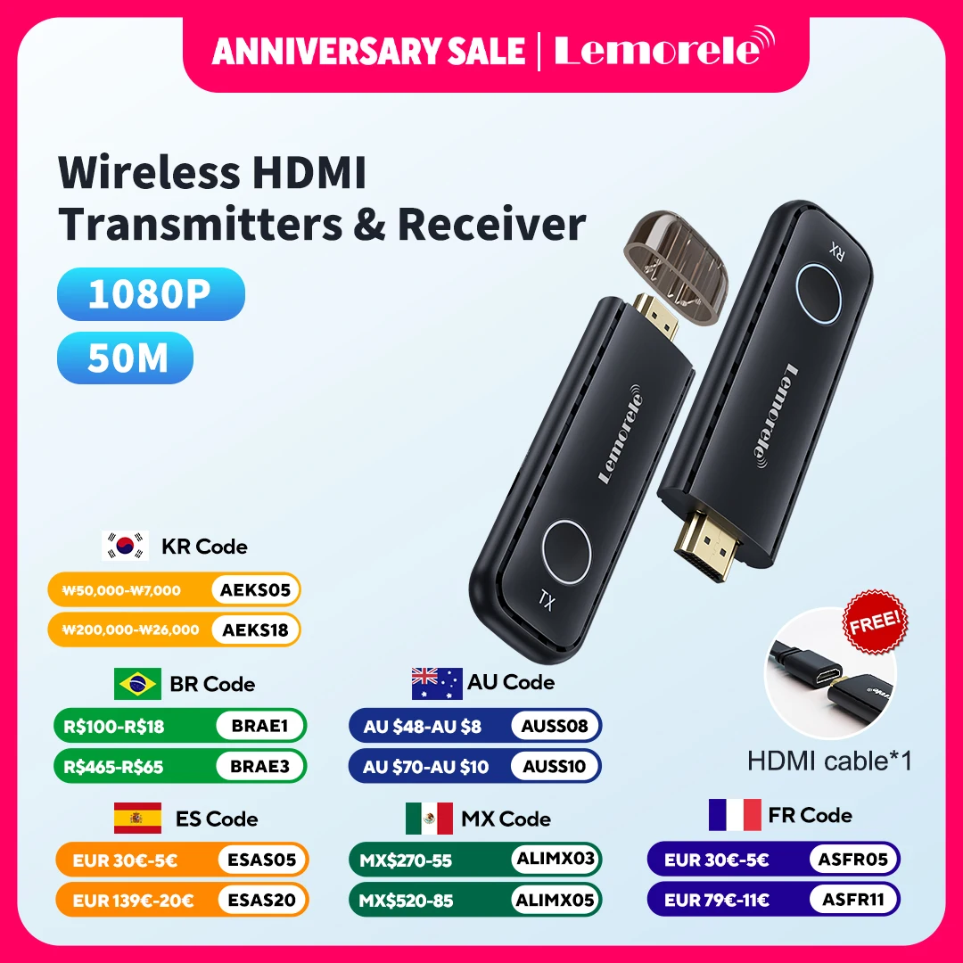 Lemorele 50M Wirele…