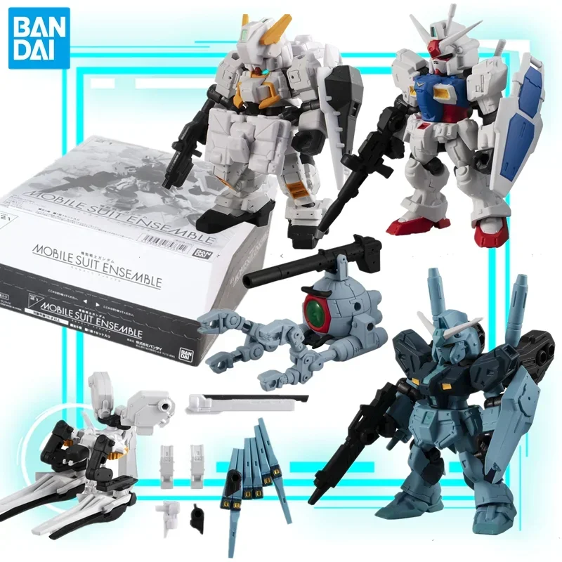 

Bandai Genuine Gundam MOBILE SUIT ENSEMBLE 21RB-79 RX-121-2TR-1 RX-94 RX-78 GP01 Gashapon Anime Action Figure Toys for Kid Gift