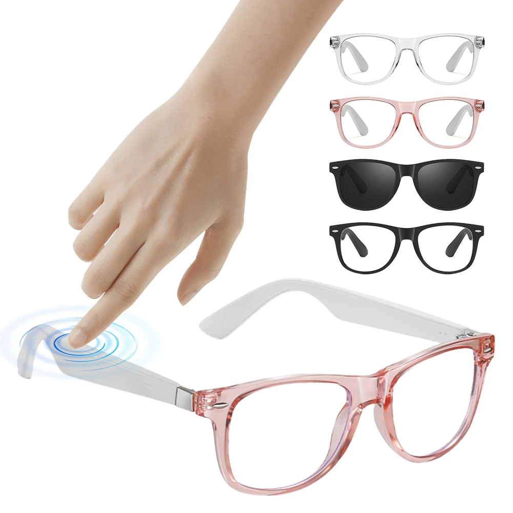 

AI Smart Translate Eyeglasses BT Call Intelligent Translator Glasses HiFi Stereo Headset Sunglasses for Business Travel Meeting