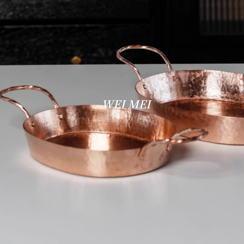 Copper Oval Roasting Pan 6