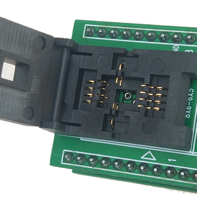 QFN8 DFN8 WSON8 Programming Socket Pin Pitch 1.27Mm IC Body Size 6X8 Mm Clamshell Test Socket ZIF Adapter Kelivn Socket