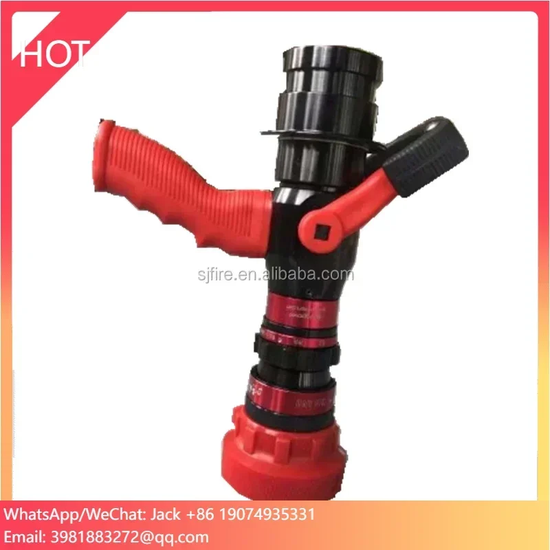 High quality Red Colour Selectable Flow Pistol Grip Jet Spray Fire Hose Nozzle