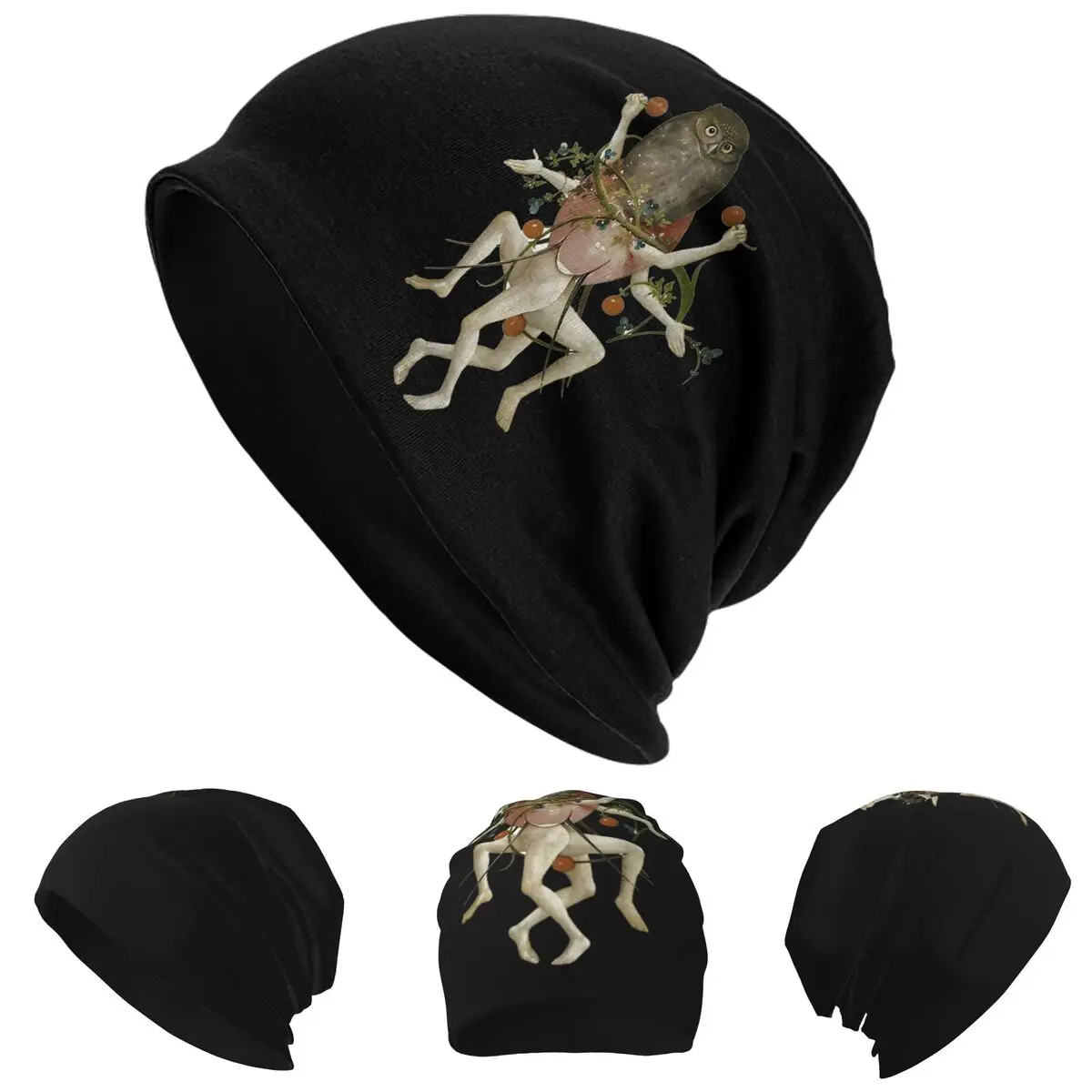 

Hieronymus Bosch Dancing Owl Skullies шапки шапки теплая осенне-зимняя уличная шапка вязаная шапка для взрослых унисекс
