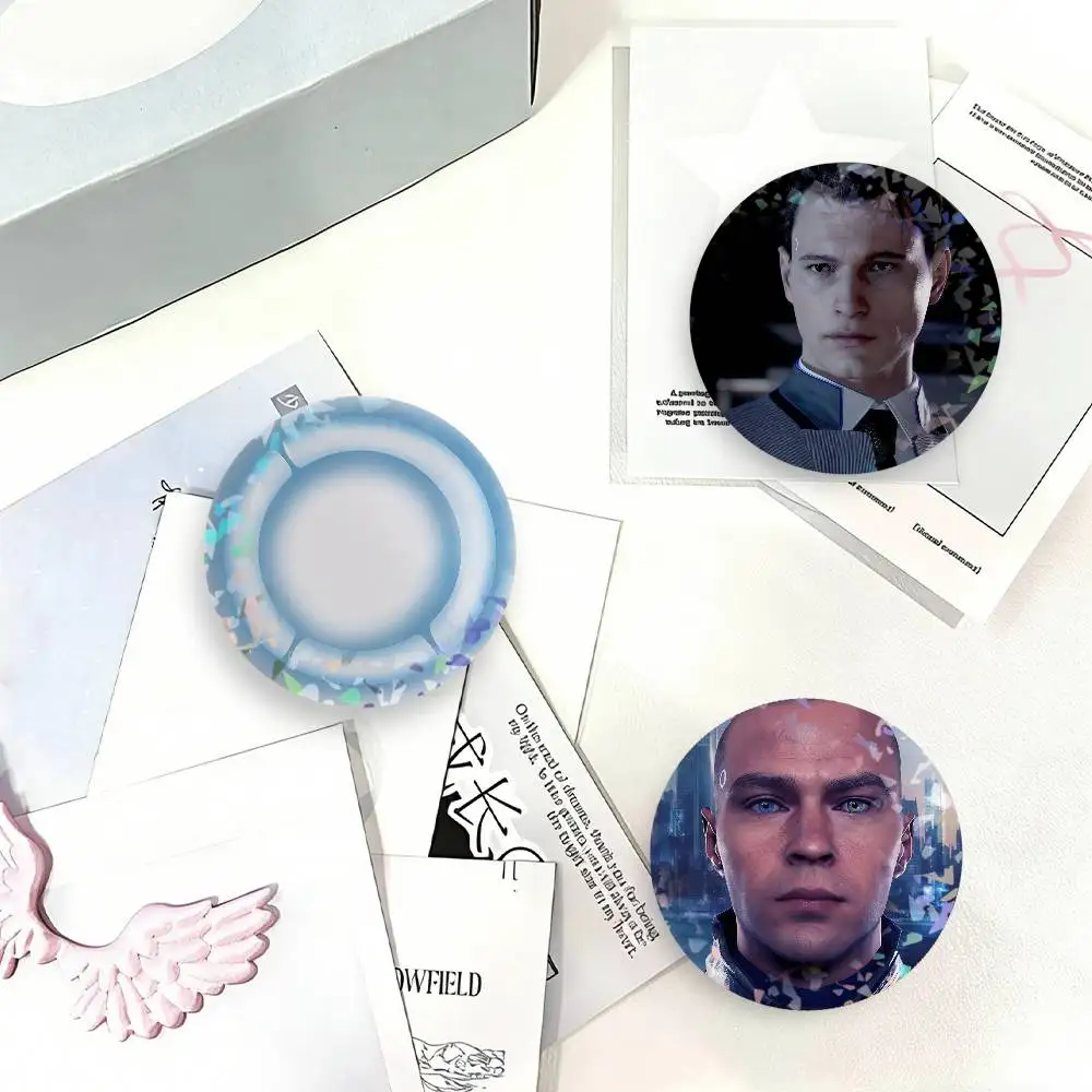 Game D-detroit Become Human Laser Badge Creative Brooches Backpack Accessories Make Great Gifts For Friends Children