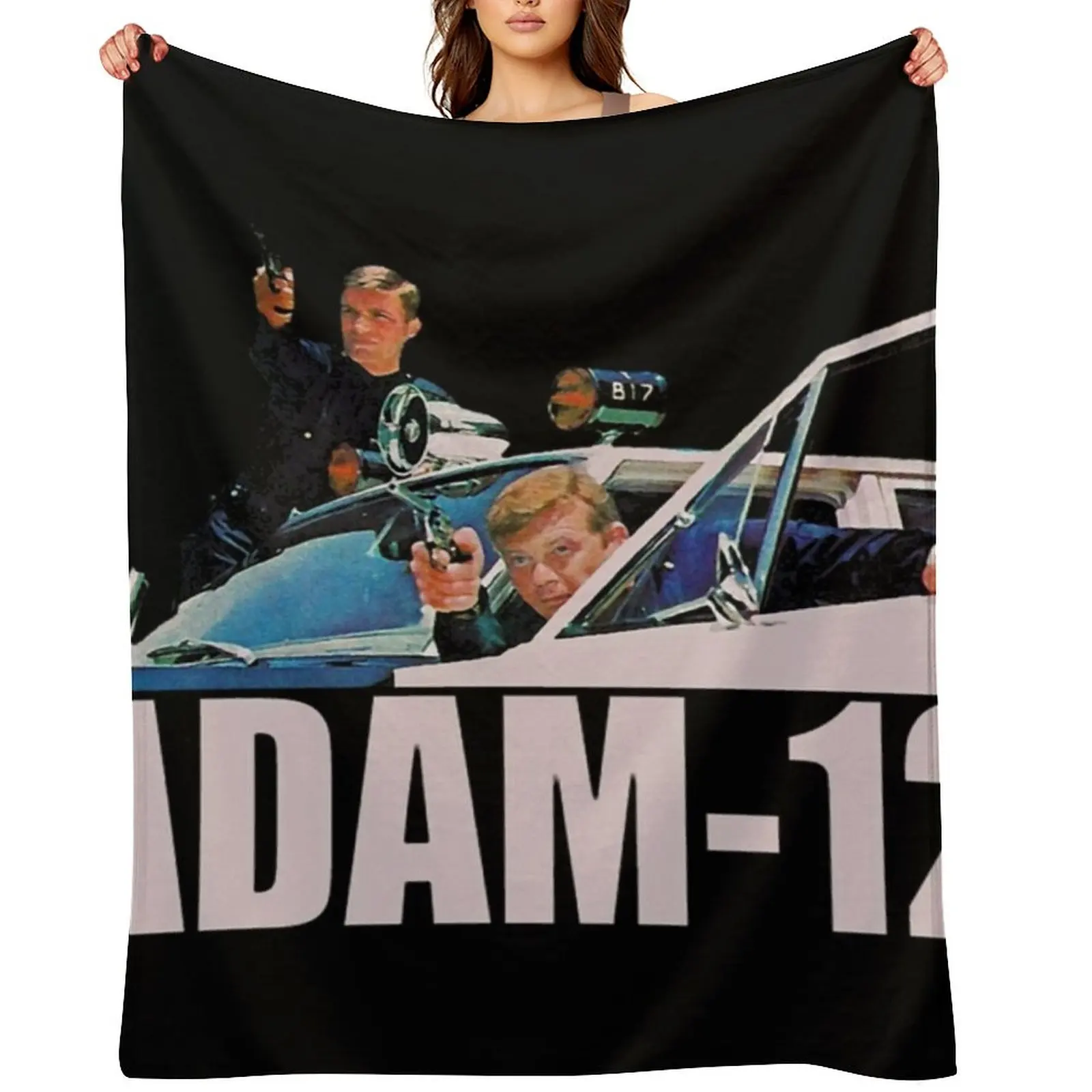 

ADAM 12 Throw Blanket Decorative Sofas Tourist Soft Plaid Decorative Throw Blankets