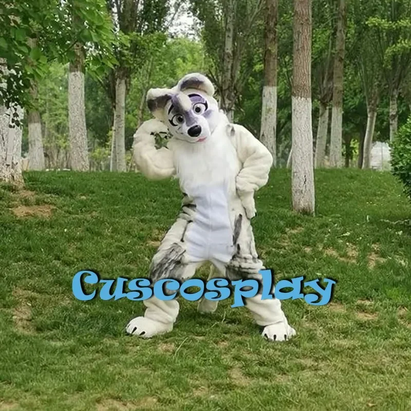 Christmas Fox Dog Husky Furry Cartoon Mascot Costume Fursuit Halloween Outfit Fancy Dress Promotional