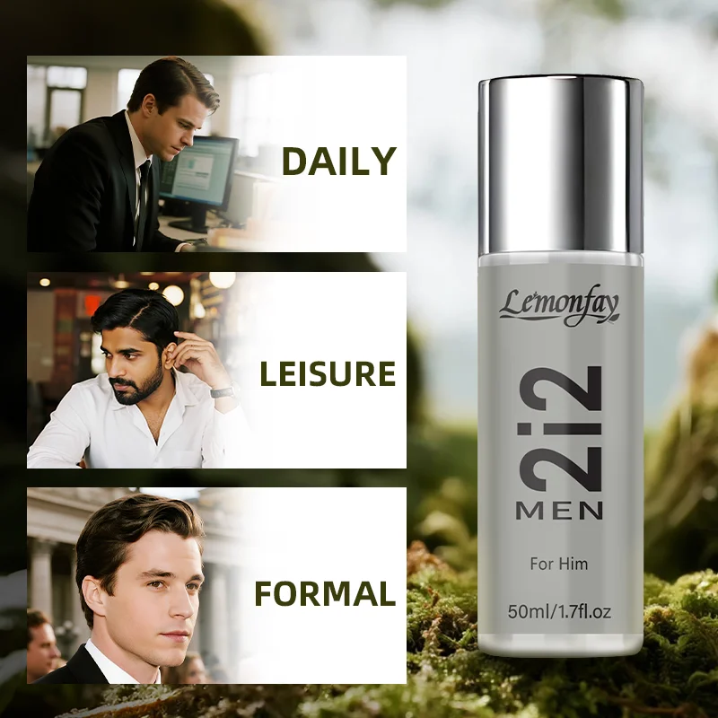 Lemonfay 2i2 Men Eau De Parfum - 50ml Natural Spray Long-Lasting Fragrance for Him, Daily Use Cologne view 6