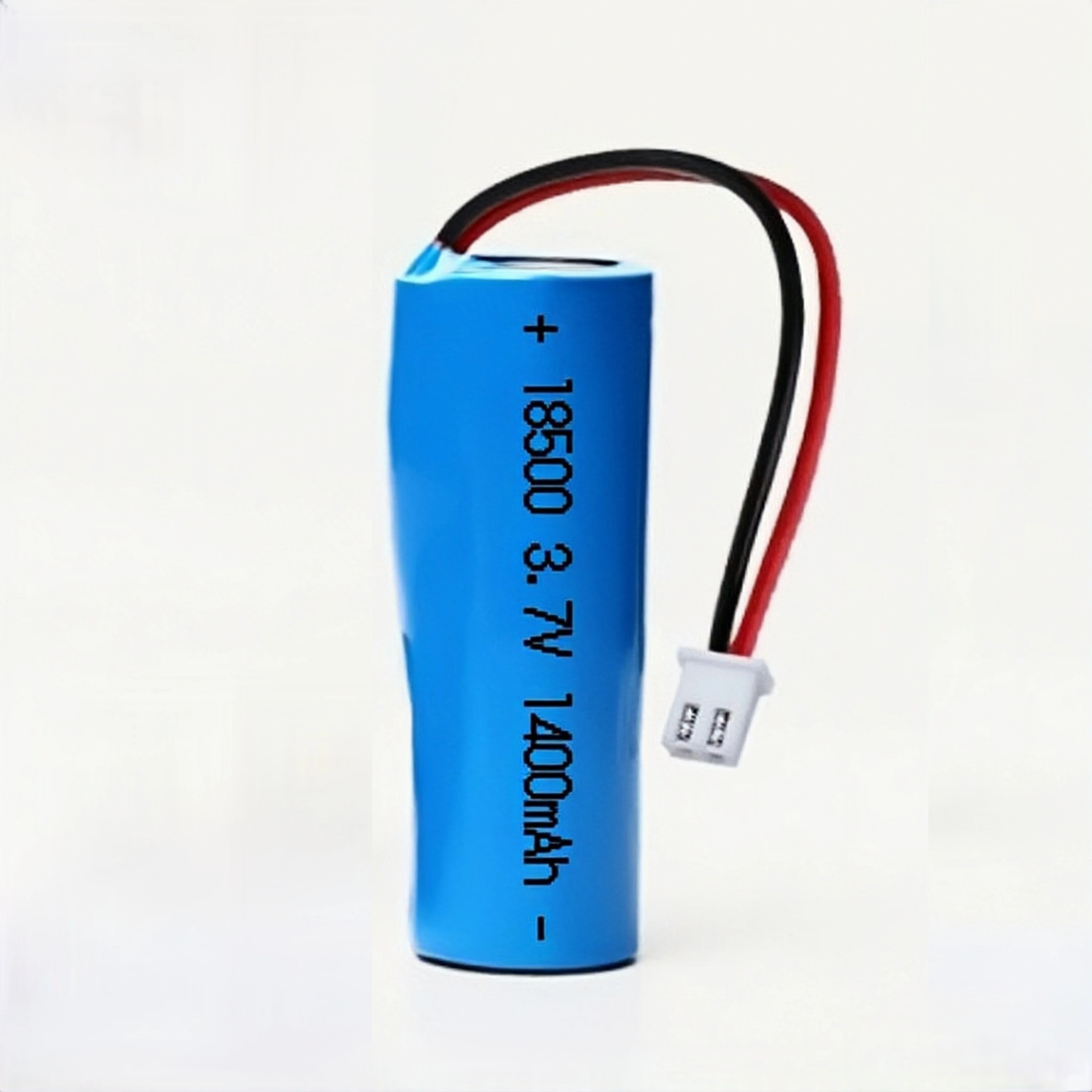 18500 3.7V 1400mAh Rechargeable Lithium Battery with Connector Wires for Flashlight Electric Toothbrush Radio Keyboard Mouse
