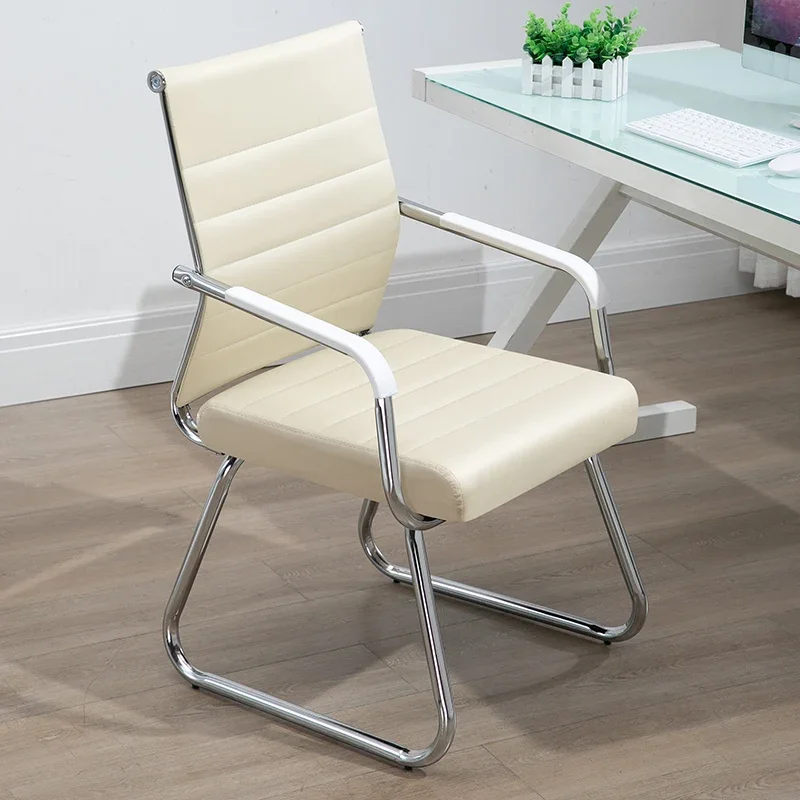 Modern high quality ergonomic executive leather luxury  white leather office chair