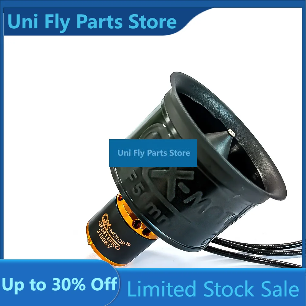 UniFlyQX-Motor 50mm EDF 12 Blades Ducted Fan CW CCW QF2611PRO 3100KV 3750KV Use 60A ESC 3S-6S For RC Multirotor Drone Parts