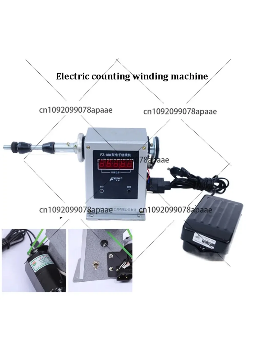 

Электрическая намоточная машина с цифровым дисплеем, автоматический намоточный инструмент 0-9999, счетный диапазон, оборудование для намотки катушек