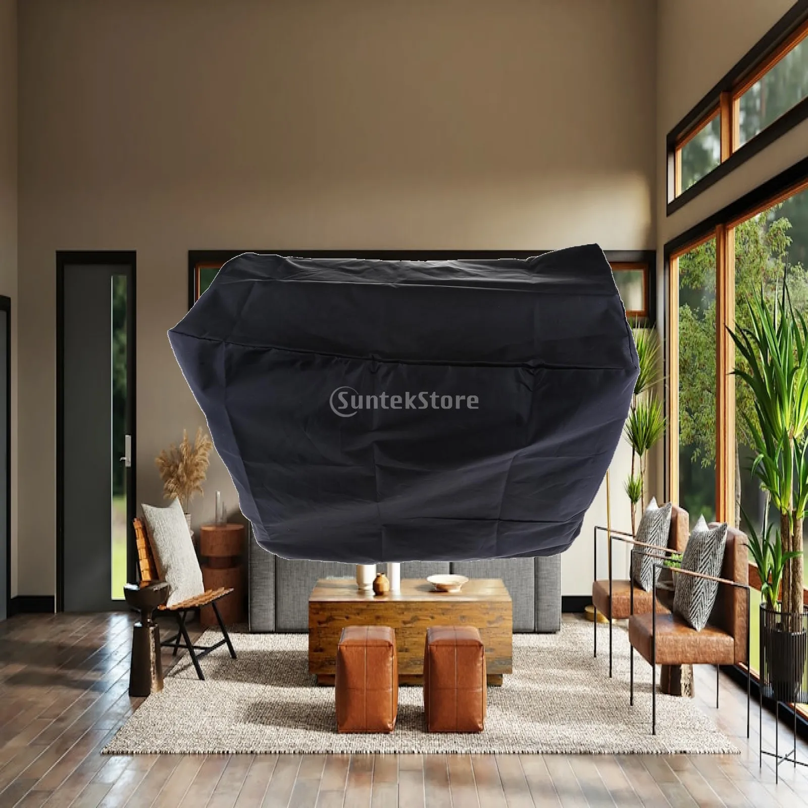 Outboard Motor Hood Cover Durable Nylon Waterproof Breathable Sun Proof Protector for Boat Marine Equipment and Dinghy