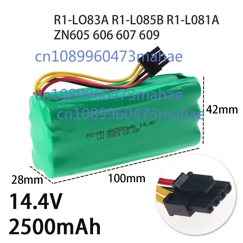 New 14.4V 2500mAh Battery For Midea VCR01 VCR03 VCR12 Midea R1-L083B R1-L081A R1-L085B For Redmond RV-R300 RV-R310 Robot