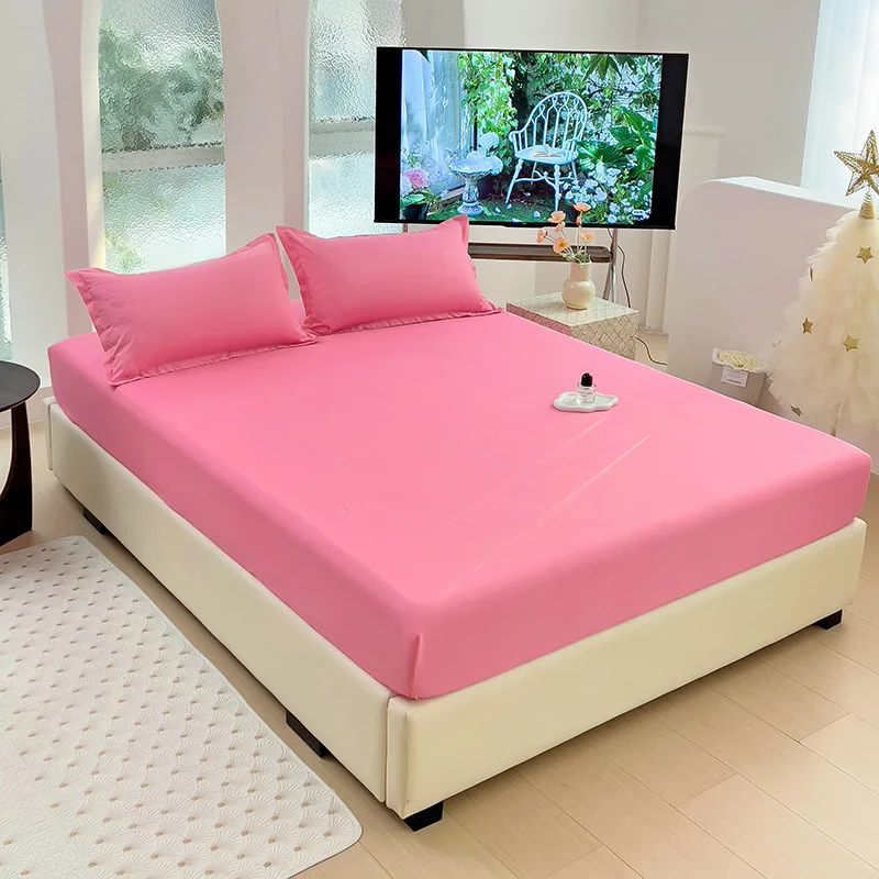 

Однотонная простыня премиум-класса, ультрамягкое сатиновое плетение для уютных ночей — гипоаллергенное и простое в уходе постельное белье, без наволочек