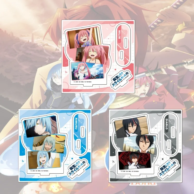 

That Time I Got Reincarnated as a Slime ANIME Memorable Moments Acrylic Figure Stand Ornament Collecting Accessories Keychain