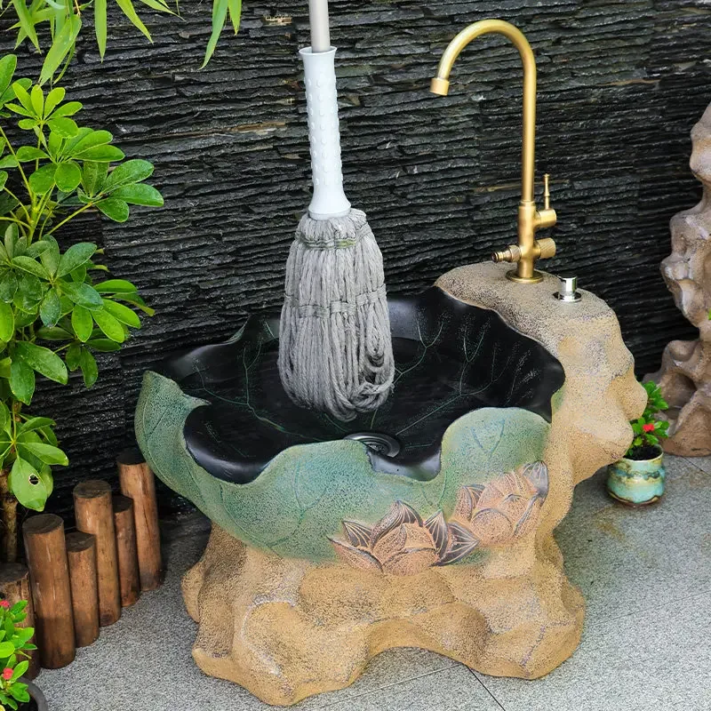 Outdoor Open Air Mop Pool Garden Sink Yard Pool Watering Outdoor Balcony Mop Pool Yard Sink