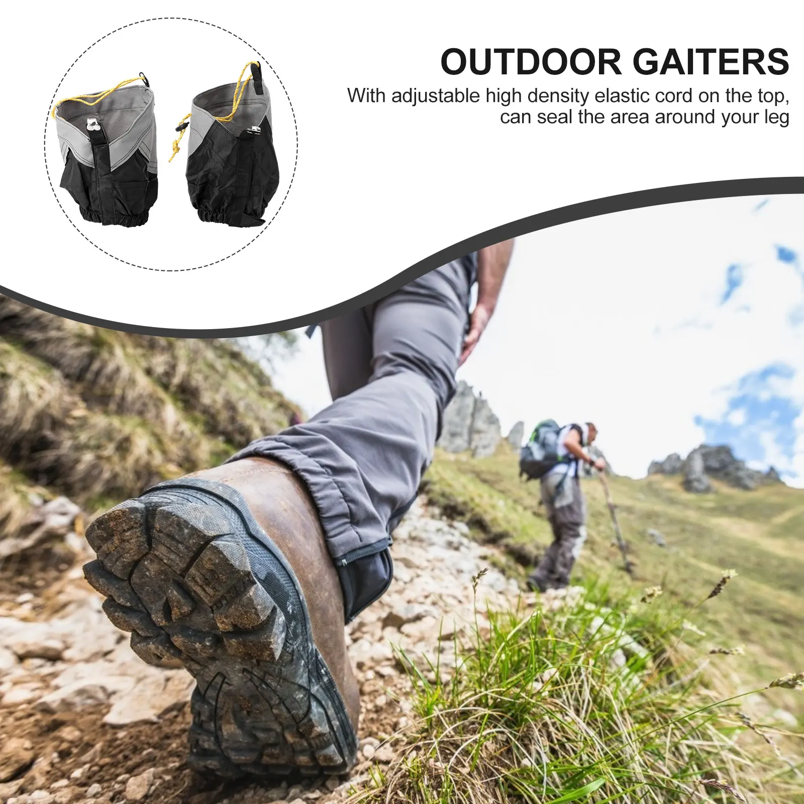 

Waterproof Gaiters Lightweight Nylon Outdoor Hiking Walking Cycling Hunting Fishing Backpacking Shoe Covers Ankle Gaiters Leg