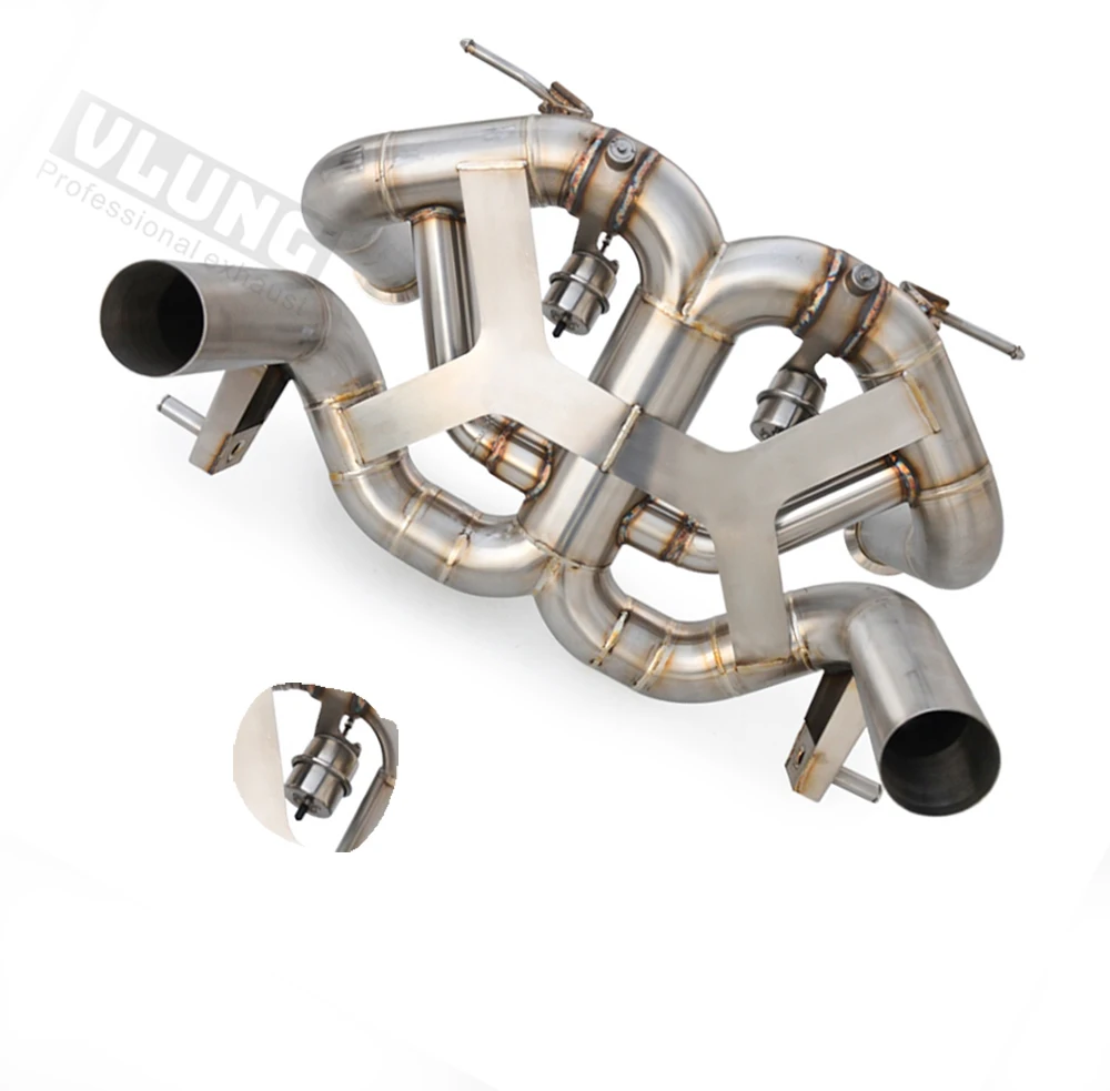 

For Lamborghini Aventador SVJ LP770-4 2018-2022 6.5 LV12 High-Performance Stainless Steel Exhaust Valve Cat Back System