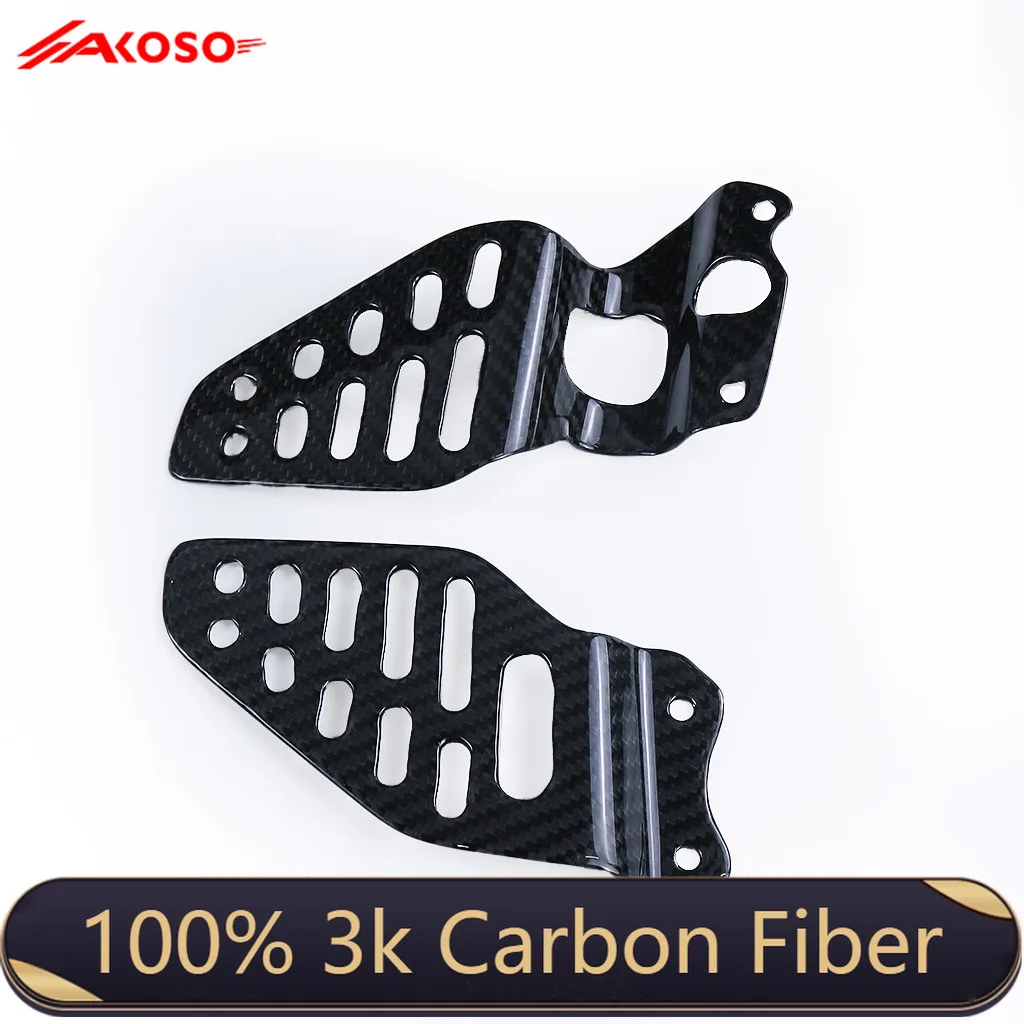 

Motorcycle Modified Carbon Fiber Heel Guards for YAMAHA R6 2017-2024 Real 3k Dry Carbon