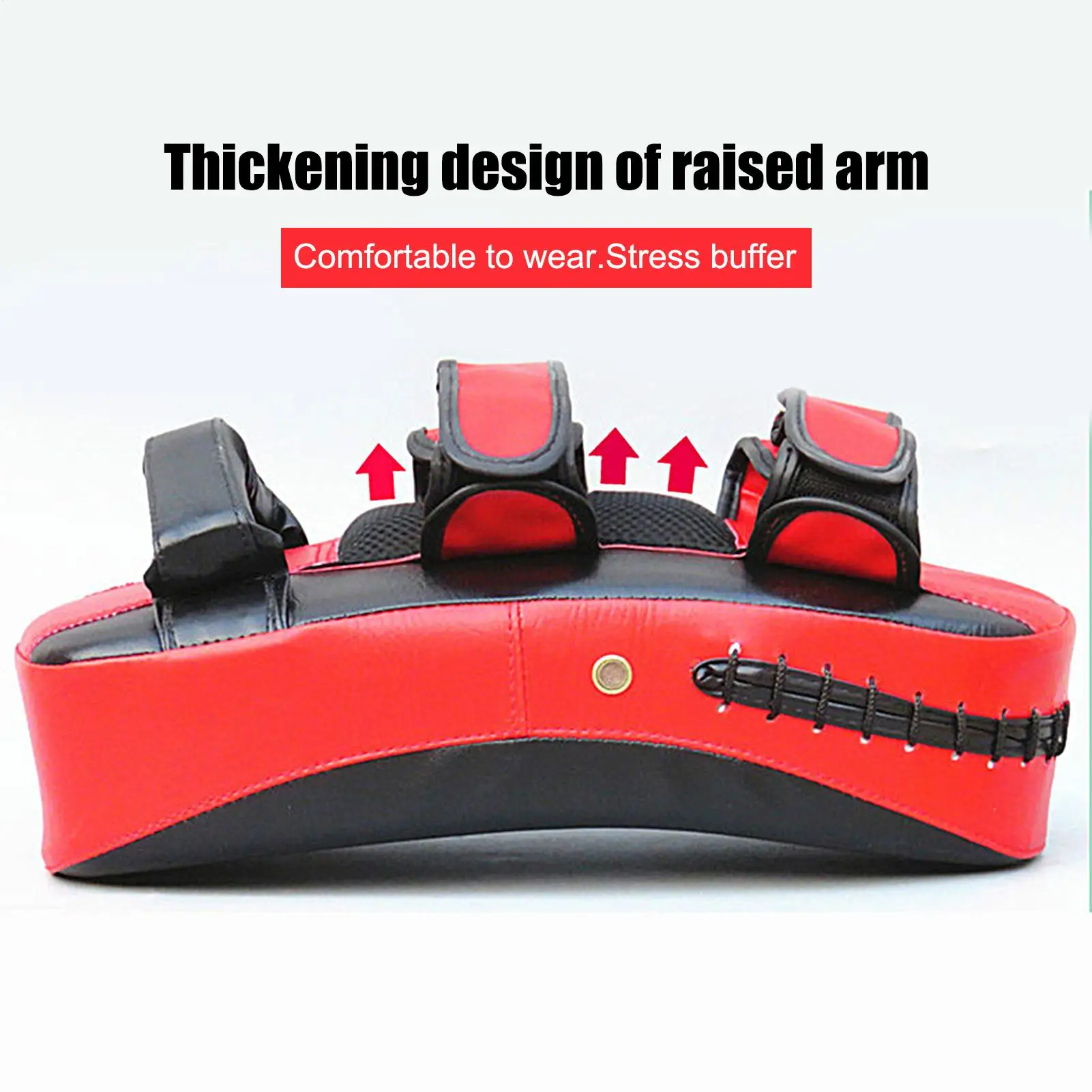 PU Leather Boxing Pads Curved Kick Training Equipment Kickboxing Trainer Pad for Kids Adults Men Women Home Gym Martial Arts view 3
