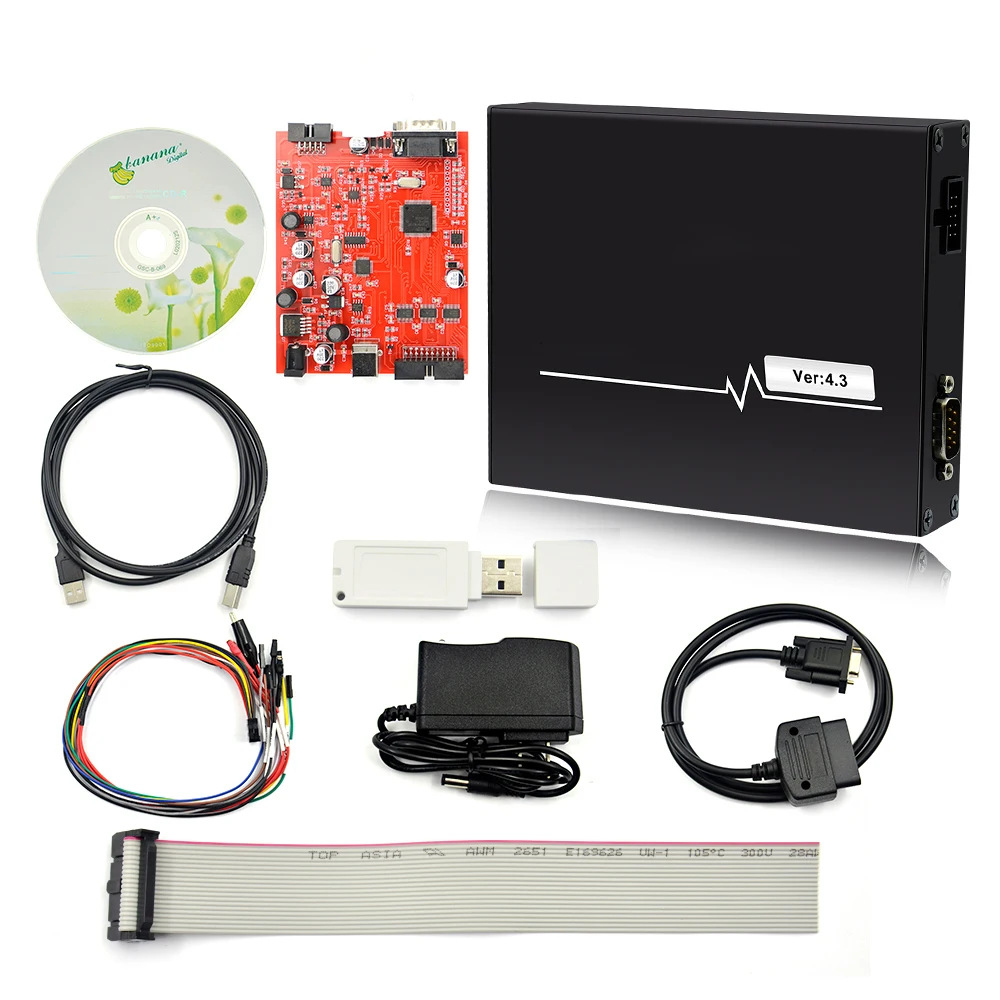 2024 PIASINI V4.3 Master Real 9241A Chip ECU Programmer Serial Suite Piasini Engineering 4.3 JTAG-BDM- K-line-L-line-RS232- CAN