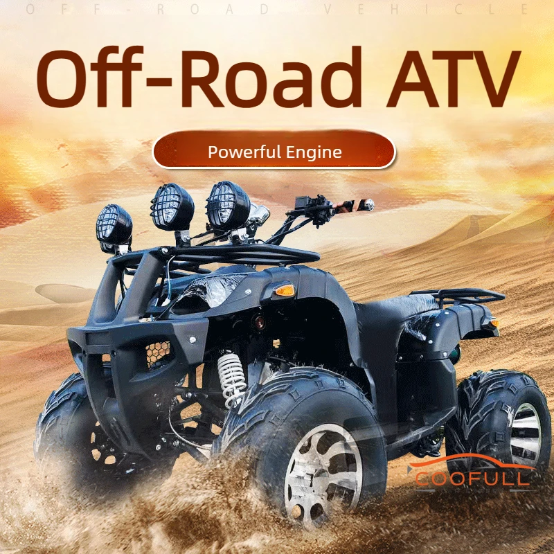 Adult Big Bull 150cc / 200cc / 250cc 4-Stroke 4x4 Off-Road ATV 2-Seater Dune Buggy: Electric Start! Hydraulic Brake!