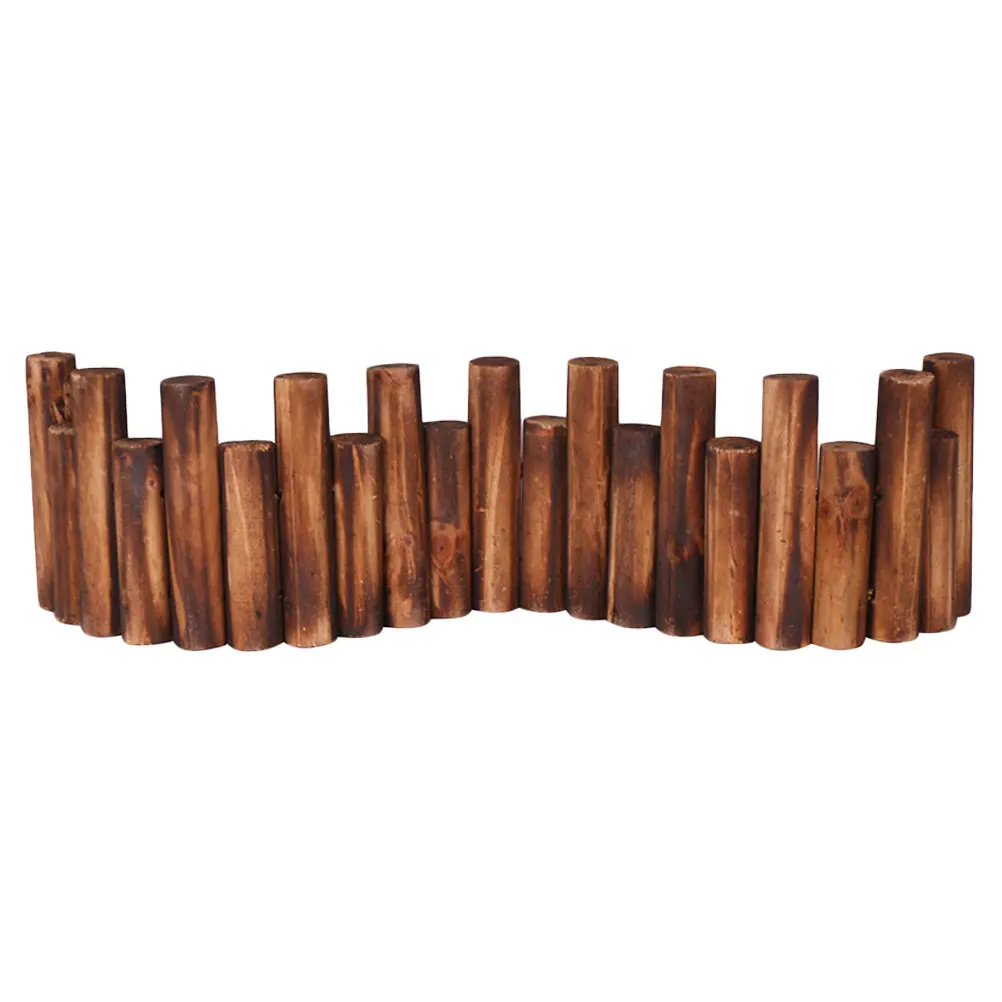 

Wooden Fence Anti-corrosive Garden Fences Durable Reusable Carbonized Grass Edge Anti-Corrosive Fence Protection