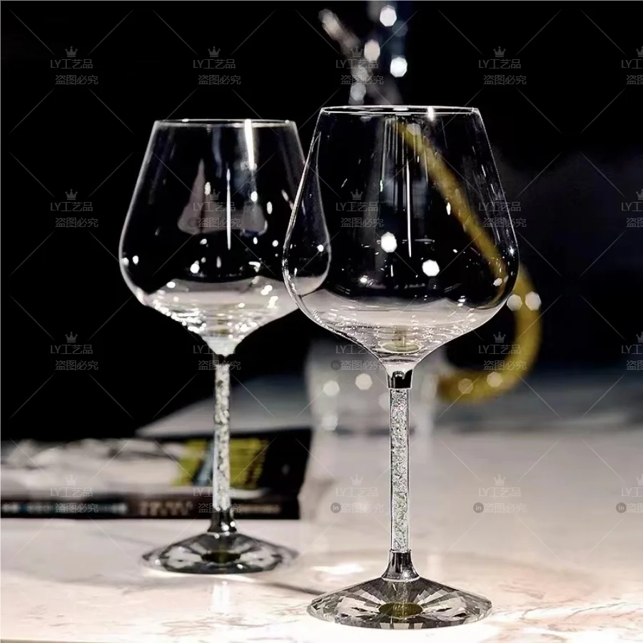 

2pcs Light Luxury High-end Crystal Cup Red Wine Glass Set Tall Glass Party Wine Glass Glasses DrinkingGlasses for ChampagneFlute