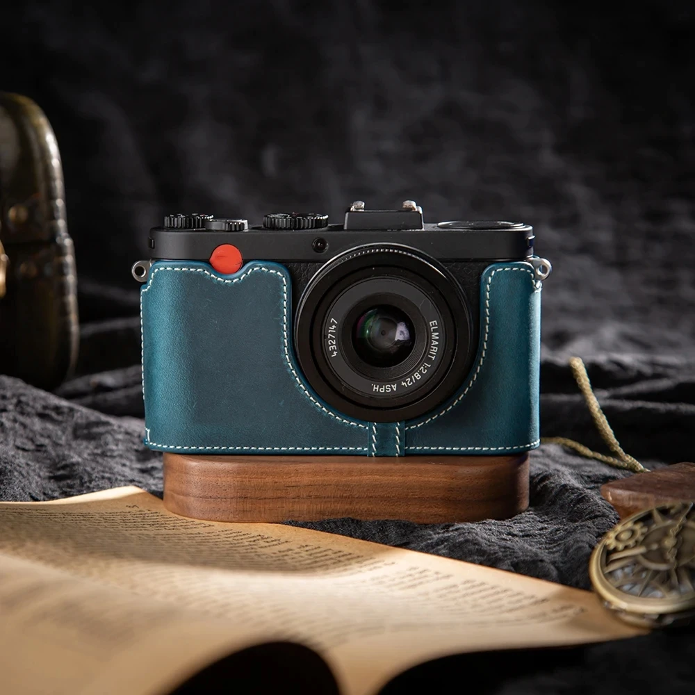 

For Leica X1/X2/X-E(typ102) Case Camera Bag Handmade Genuine Real Leather Half Camera Case Cover Bag Photography Accessories
