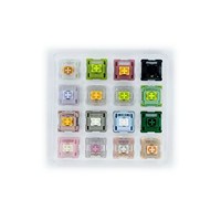 Gateron Outemu MMD Silent Series Acrylic Switch Tester 16 Keys RGB Silent Peach Lemon Lubed V3 for Mechanical Keyboard  Switch