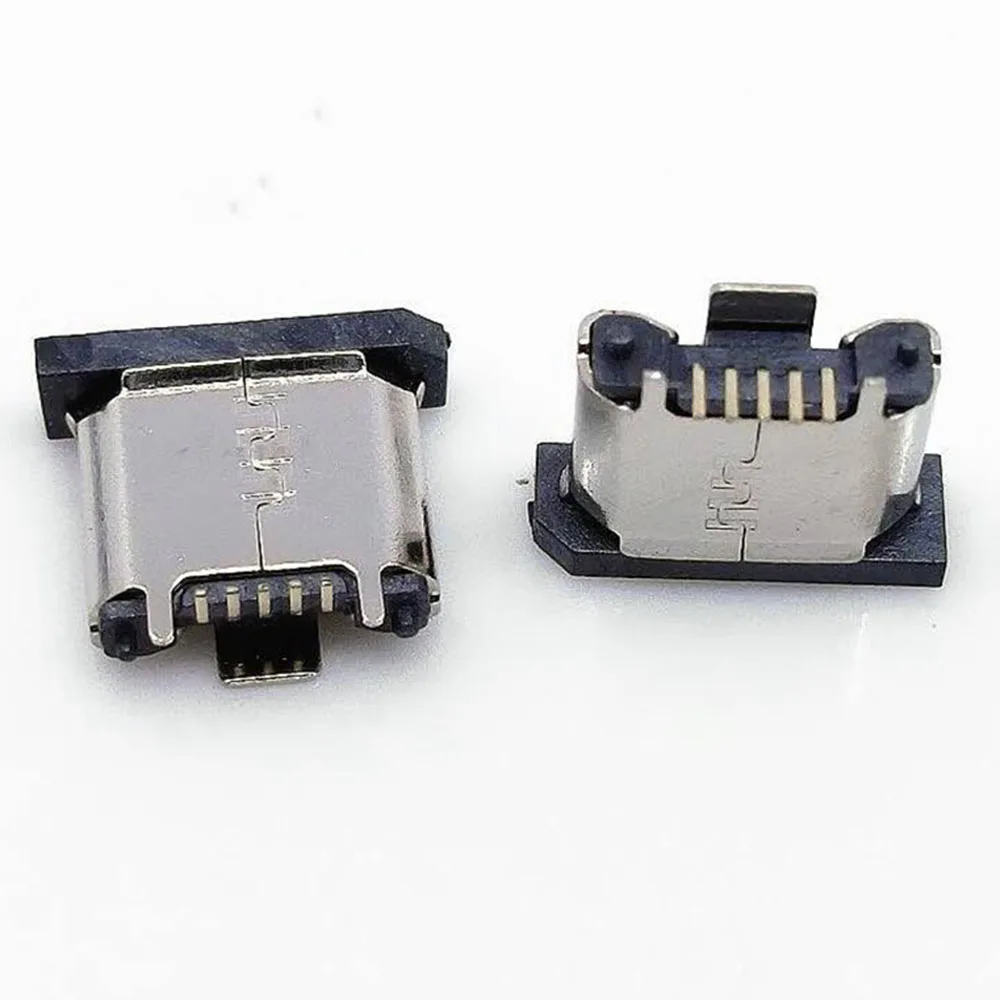 5-20pcs Micro mini USB 5pin female seat 180 degrees jack 5P Vertical Patch Direct plug-in USB Connector Power Socket