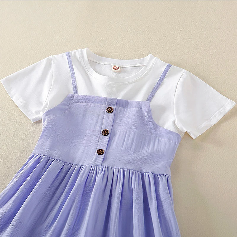 Baby Girls Dress 2024 Summer New Fashion Elegant Princess Dresses For Girls Birthday Gift Children Clothing 4 5 6 7 8 9 10 Years