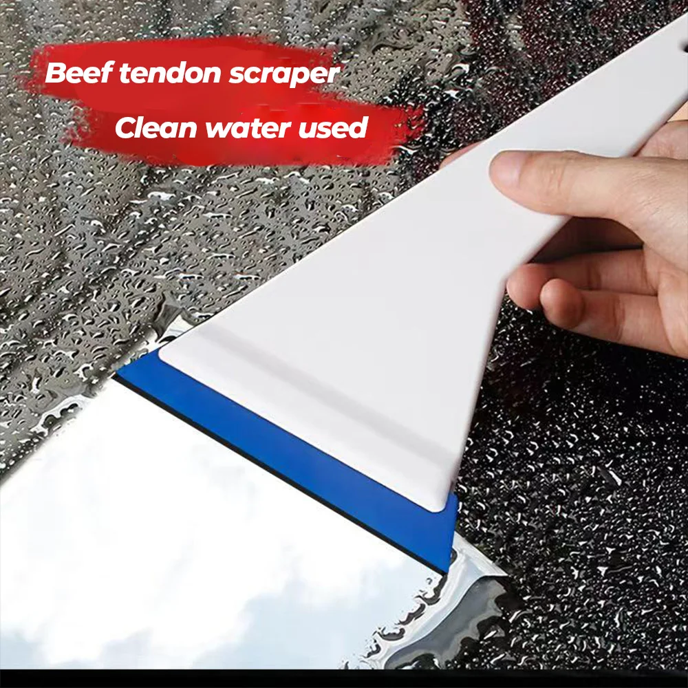 Car Windshield Squeegee with Insert Rubber Blade Windows Glass Film Installation Cleaning Scraper Water Wiper Window Tint Tools