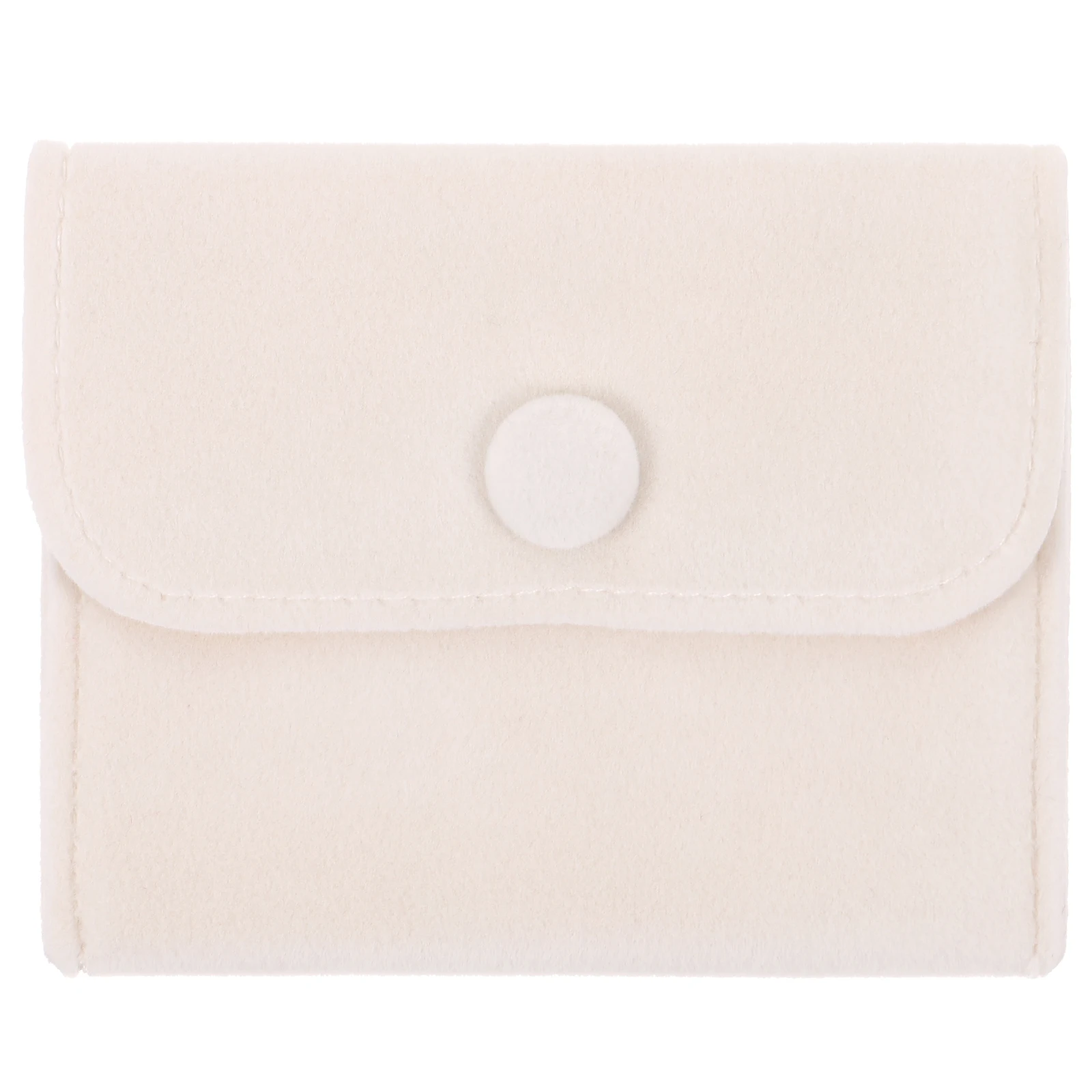 

Soft Flannelette Jewelry Pouch With Snap Button Small Gift Bag For Wedding Christmas Party Candy Necklace Ring Earphones Keys