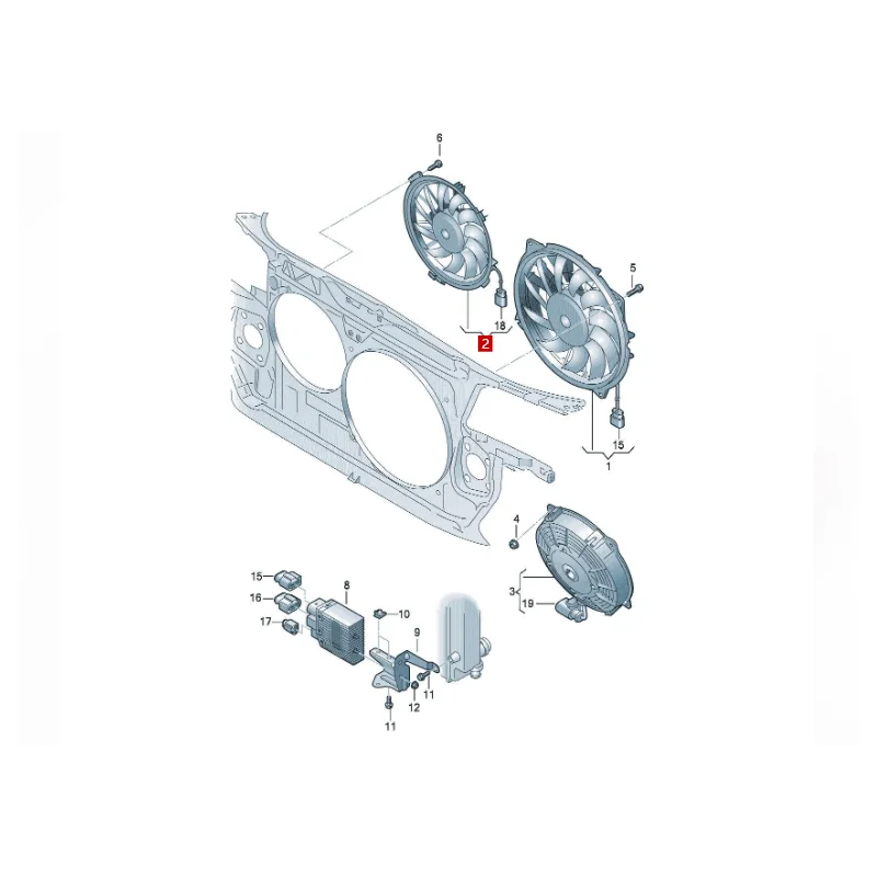 A8  S8 600W 390M with controller  Electronic Fan Brushless R Improved Version  4E0959455H/4E0 959 455 H