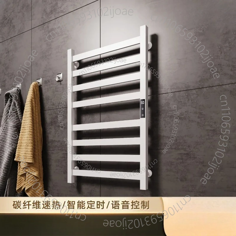 Cross-border Space Aluminium Electric Towel Warmer Smart Bathroom Heated Towel Dryer Home Storage Towel Rack