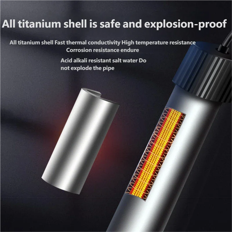 Automatic Constant-Temperature Variable-Frequency Energy-Saving Heater Titanium Alloy Explosion-Proof Compact Heating Rod