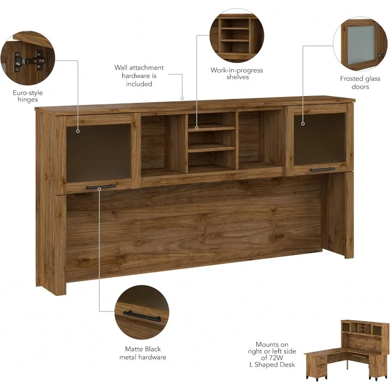 Armário de mesa com prateleiras e gabinete, fácil de montar, acessórios para casa e escritórios