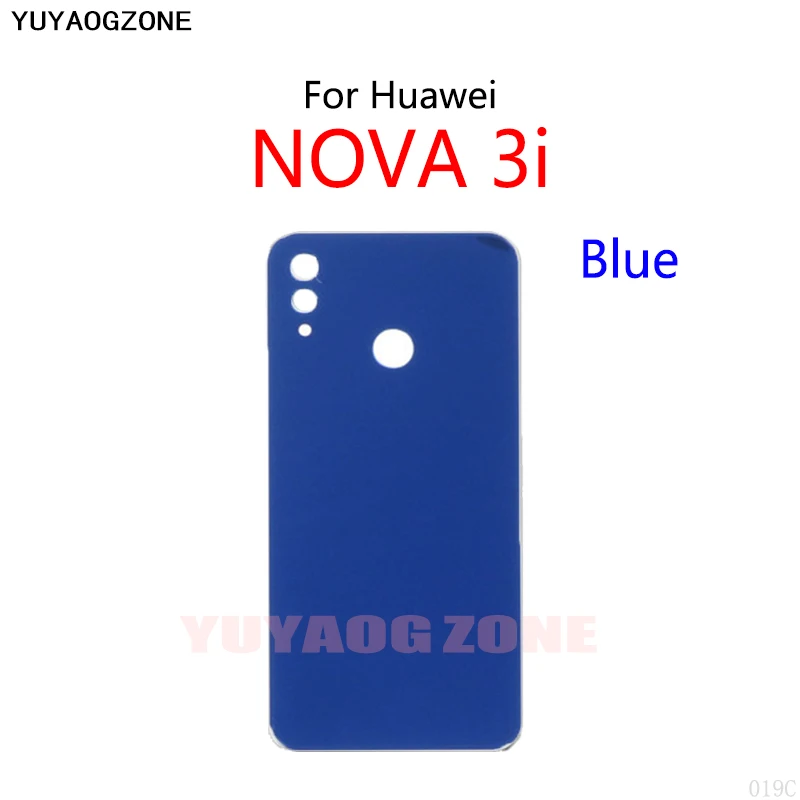 Battery Back Cover For Huawei Nova 3i INE-AL00 Glass Panel Housing Battery Cover Rear Case