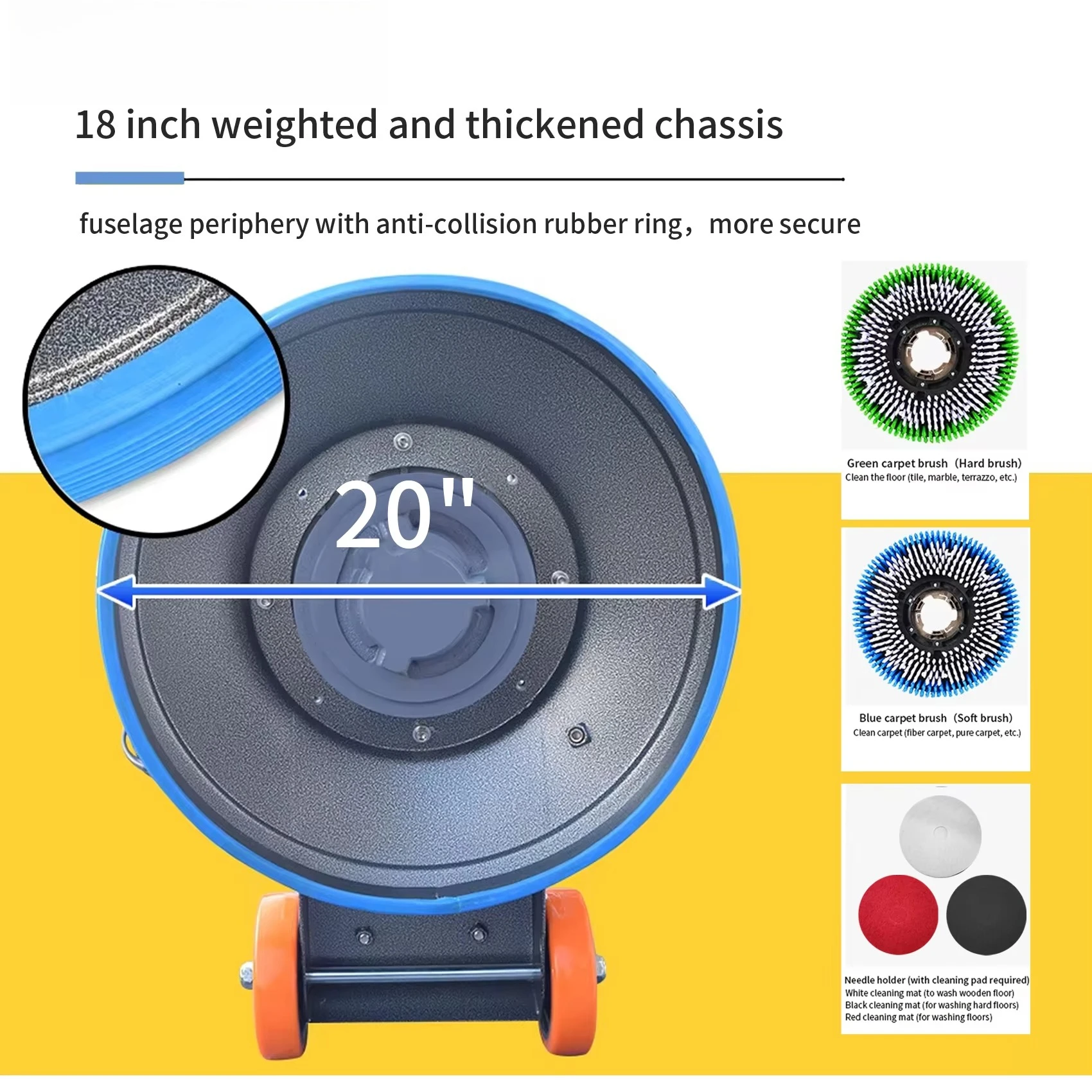 Mesin Poles Lantai Elektrik GR1500C, Mesin Poles Ubin Marmer Laris Manis, Kondisi Baru